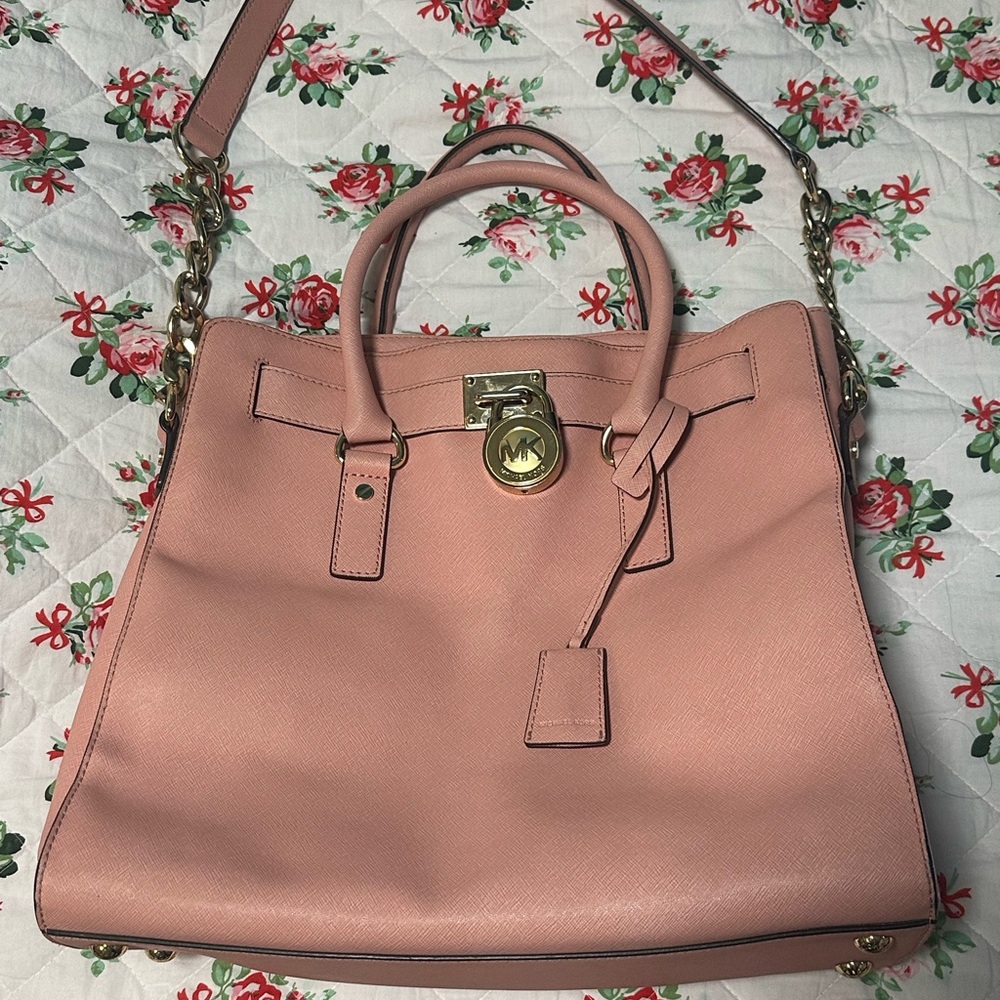 Michael Kors Pink Hamilton Tote Bag